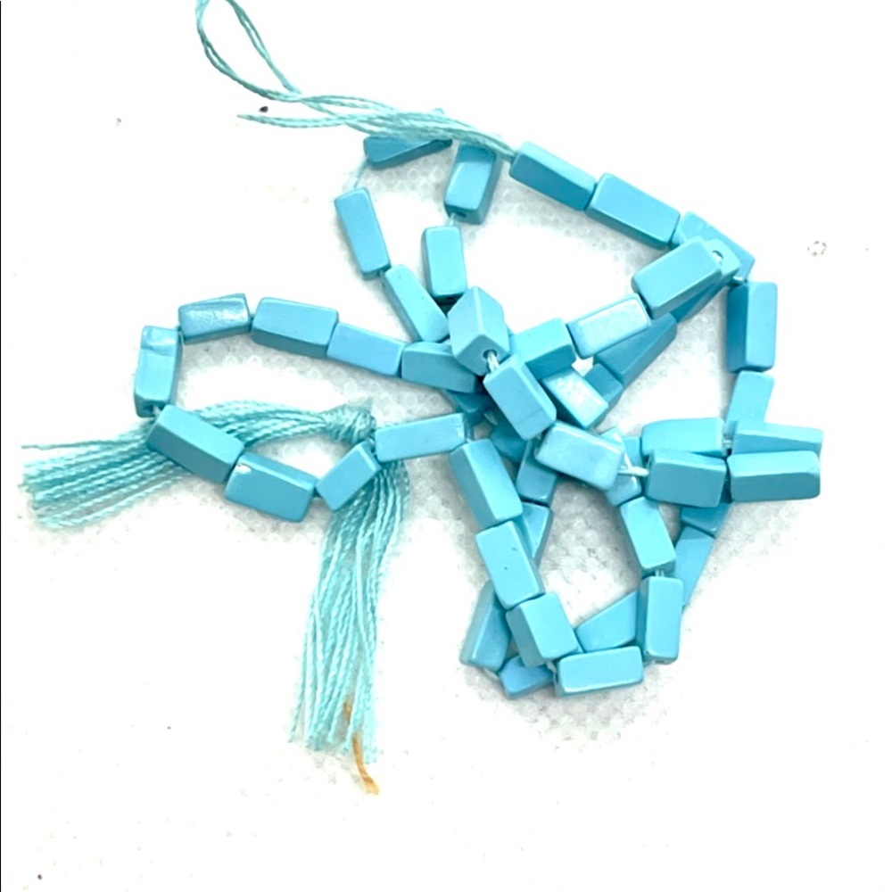 Cubed Turquoise Beads